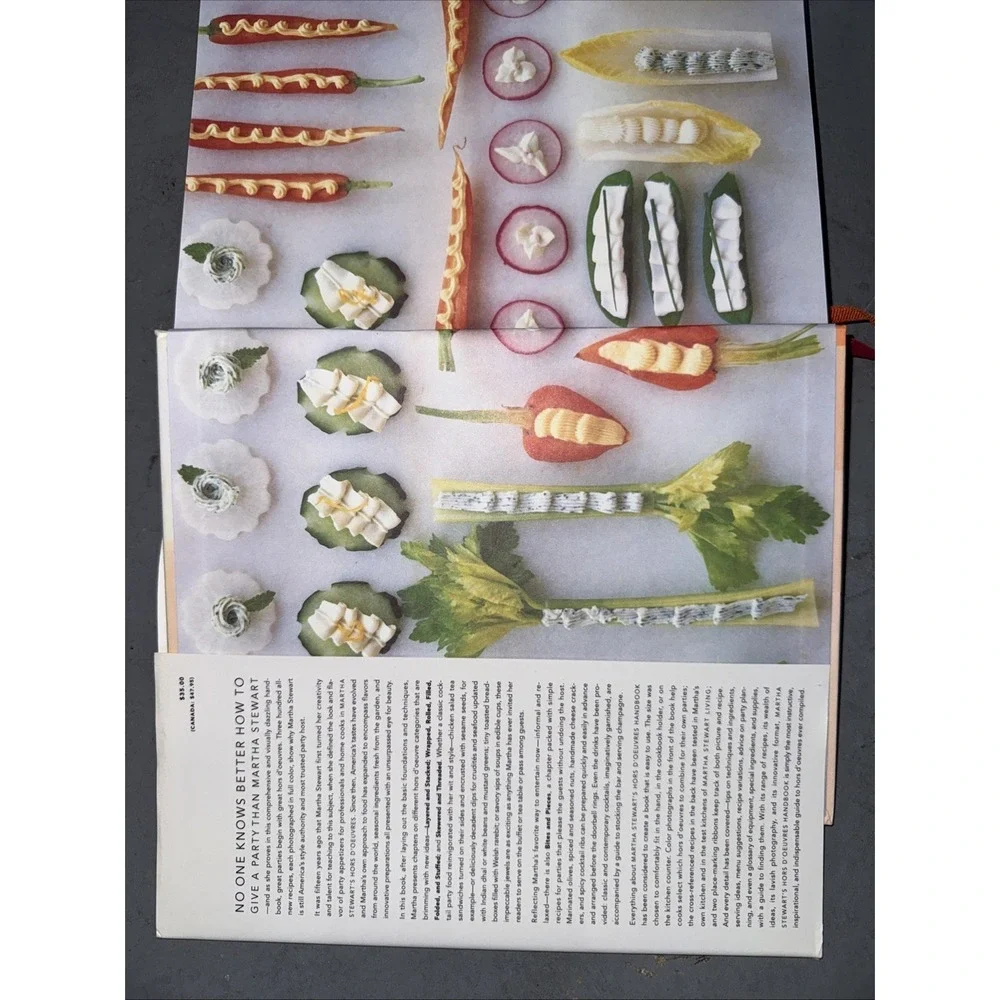 Martha Stewart's Hors d'Oeuvres Handbook by Martha Stewart (1999, Hardcover)